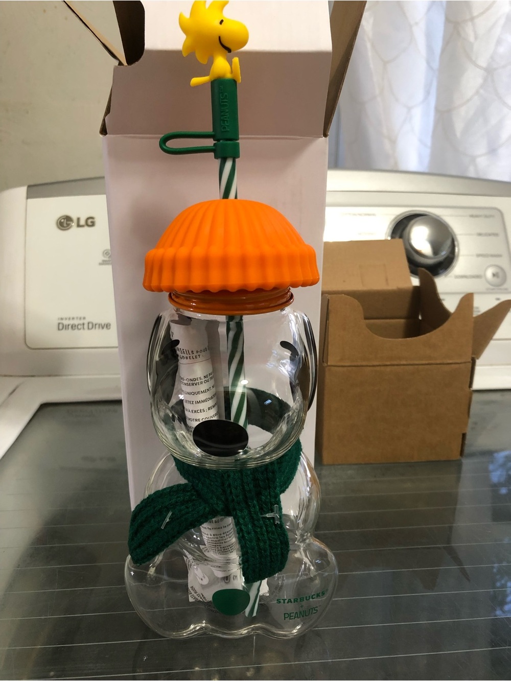 Starbucks x Peanuts Snoopy Glass Cup